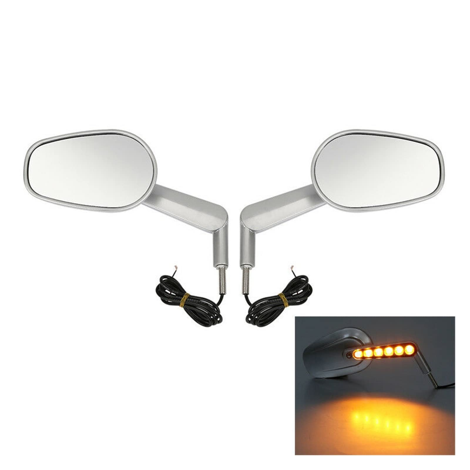 【S202500018】☆未使用美品☆ハーレー V ROD VRSCF バックミラー LED ウインカー (Color : 黒) S202500018】☆未使用美品☆ハーレー V ROD VRSCF バックミラー LED